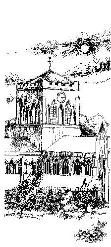 Sketch of Hexham Abbey